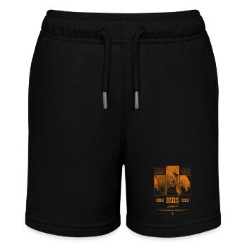 Diskusfisch Buntbarsch Aquarium Fischhalter - Stanley/Stella Teenager Bio-Joggingshorts MINI BOLTER - Schwarz - Vorne
