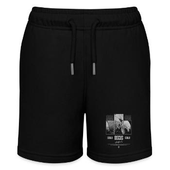 Diskusfisch Buntbarsch Aquarium Fischhalter - Stanley/Stella Teenager Bio-Joggingshorts MINI BOLTER - Schwarz - Vorne