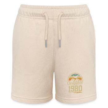 44 Jahr 1980 Geburtstagsgeschenk Limitierte Auflage - Stanley/Stella Teenager Bio-Joggingshorts MINI BOLTER - Natur - Vorne