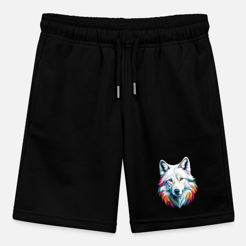 Weißer Wolf Stanley/Stella Teenager Bio-Joggingshorts MINI BOLTER