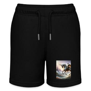 SkyQuest - Stanley/Stella MINI BOLTER Organic Teen Jogging Shorts - black - Front