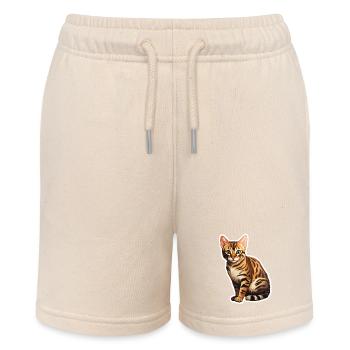 Bengalische Katze - Stanley/Stella Teenager Bio-Joggingshorts MINI BOLTER - Natur - Vorne