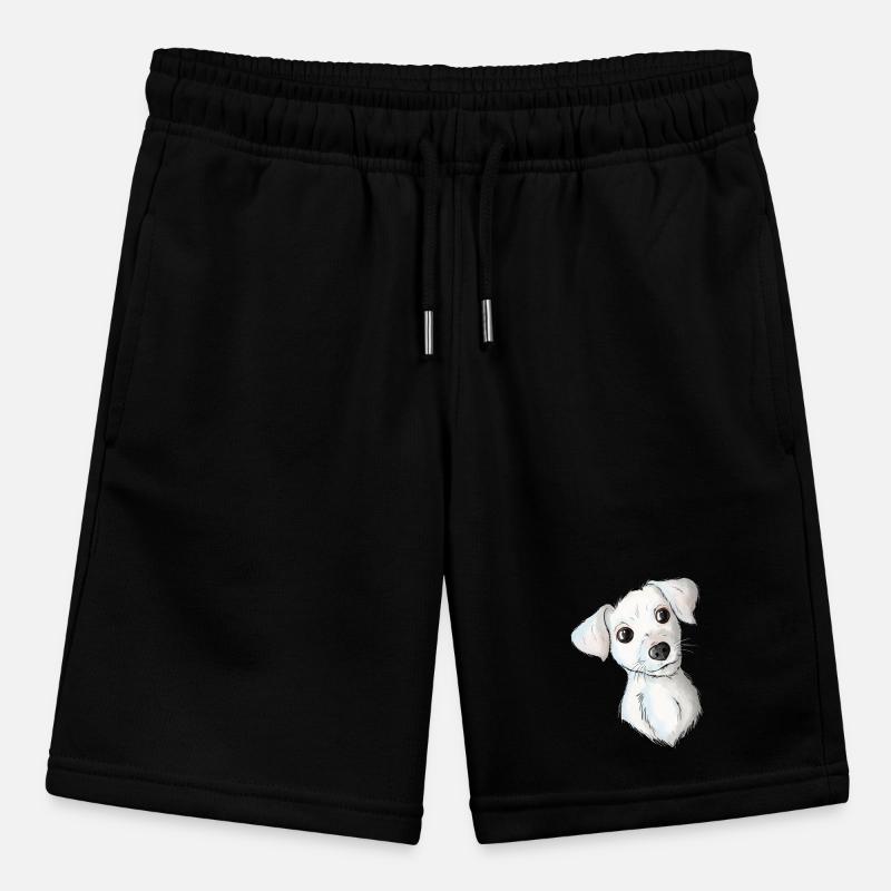 Jack Russell Pattern 2 Stanley/Stella MINI BOLTER Organic Teen Jogging Shorts