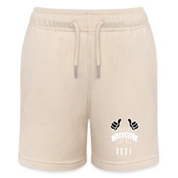 Legend 2001 Authentic 2001 Vintage Bursdag - Stanley/Stella MINI BOLTER Organic Teen Jogging Shorts - soft Ecru - Front