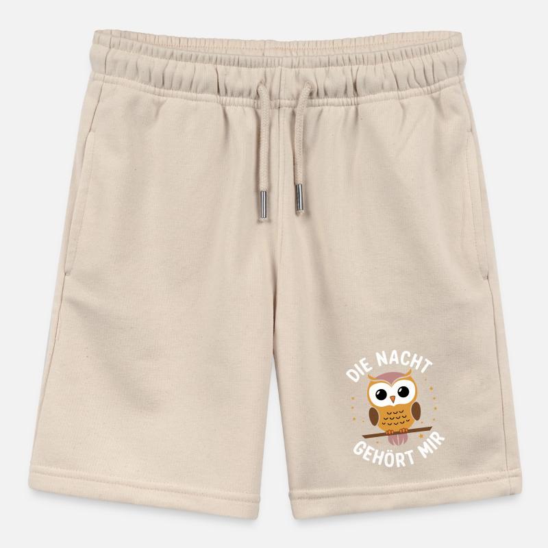 Nachteule Eule Eulen Vogel Stanley/Stella Teenager Bio-Joggingshorts MINI BOLTER