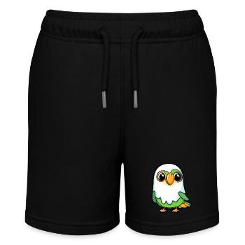 Papagai Halloween Lustig Geist - Stanley/Stella Teenager Bio-Joggingshorts MINI BOLTER - Schwarz - Vorne