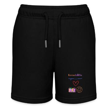 Kreuzkölln Lifestyle Leben im Kiez, Hipster, Hood - Stanley/Stella Teenager Bio-Joggingshorts MINI BOLTER - Schwarz - Vorne