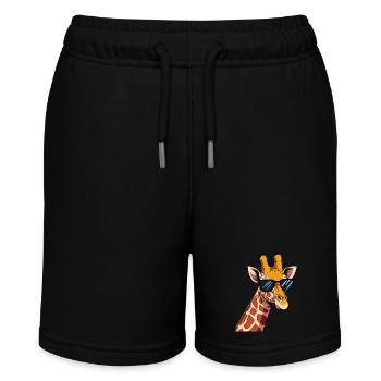 Giraffe Animal Africa Giraffes - Stanley/Stella MINI BOLTER Organic Teen Jogging Shorts - black - Front
