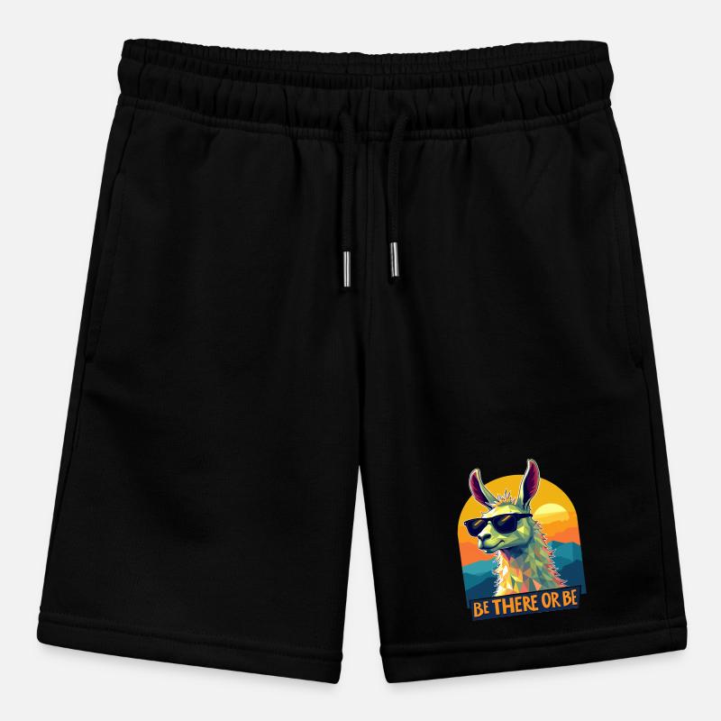 Sei dabei oder sei Lama – Retro Cool Lama Design Stanley/Stella Teenager Bio-Joggingshorts MINI BOLTER