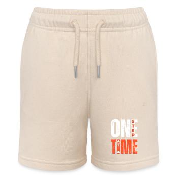 ONE STEP AT A TIME - Stanley/Stella MINI BOLTER Organic Teen Jogging Shorts - soft Ecru - Front