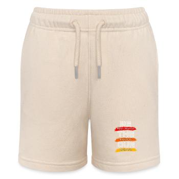 Wir müssen die Rechte unserer Kinder schützen - Stanley/Stella Teenager Bio-Joggingshorts MINI BOLTER - Natur - Vorne
