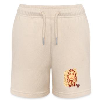 positive mind vibes life, Positive thinking - Stanley/Stella MINI BOLTER Organic Teen Jogging Shorts - soft Ecru - Front