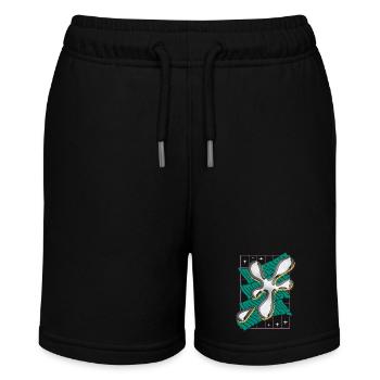 Chrome Bubble Trend - Stanley/Stella MINI BOLTER Organic Teen Jogging Shorts - black - Front