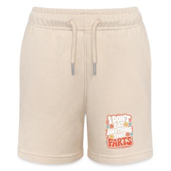Vegetarian Vegan Veggie Vegetarian - Stanley/Stella MINI BOLTER Organic Teen Jogging Shorts - soft Ecru - Front