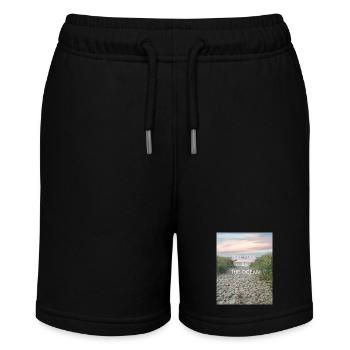 Feel free as the Ocean - Stanley/Stella Teenager Bio-Joggingshorts MINI BOLTER - Schwarz - Vorne