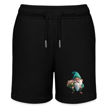 Gartenzwerg Valentinstag - Stanley/Stella Teenager Bio-Joggingshorts MINI BOLTER - Schwarz - Vorne