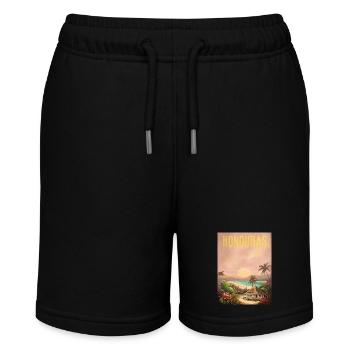 Honduras Pride Home Gift - Stanley/Stella MINI BOLTER Organic Teen Jogging Shorts - black - Front