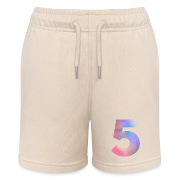Numéro 5 coloré - Short bio MINI BOLTER Stanley/Stella Ado - écru doux - Devant