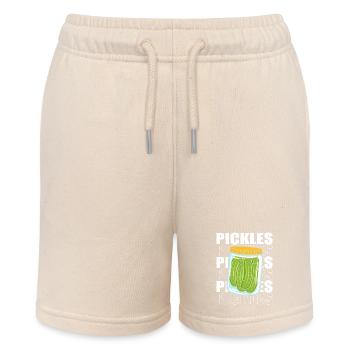 Gurke Gurken Essiggurke - Stanley/Stella Teenager Bio-Joggingshorts MINI BOLTER - Natur - Vorne