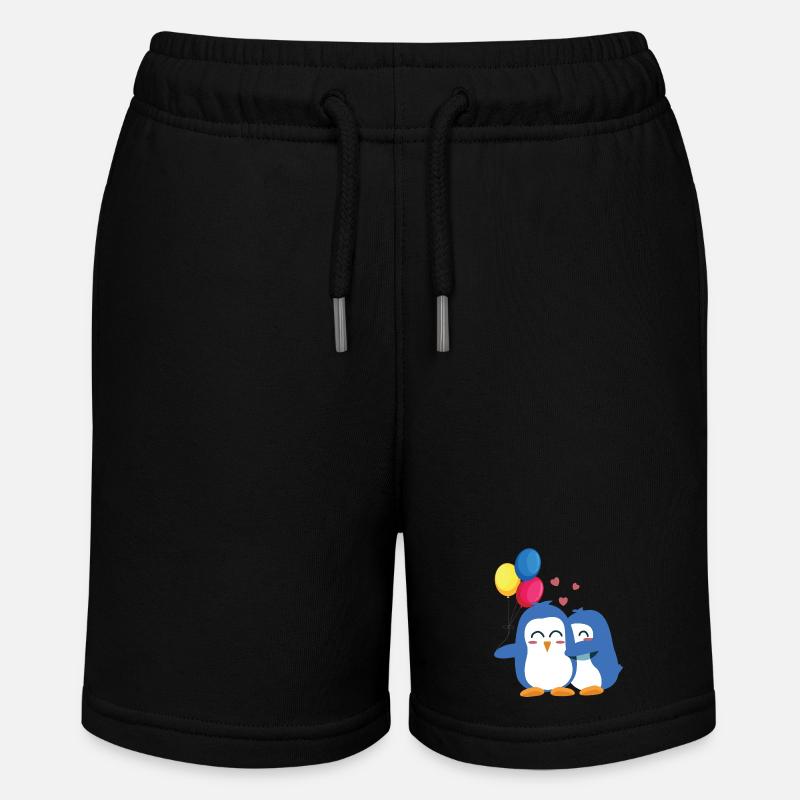 Pingouins avec ballons - Short bio MINI BOLTER Stanley/Stella Ado - noir