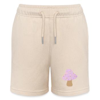 Pilz braun Punkte Dots pastell Wald Kinderzimmer - Stanley/Stella Teenager Bio-Joggingshorts MINI BOLTER - Natur - Vorne