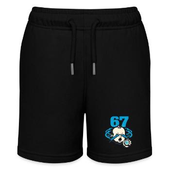 67 Six Seven - Gen Z - Stanley/Stella MINI BOLTER Organic Teen Jogging Shorts - black - Front