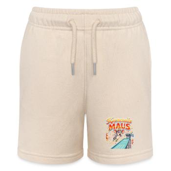 Carnival Mouse Ski Jumping Funny - Stanley/Stella MINI BOLTER Organic Teen Jogging Shorts - soft Ecru - Front