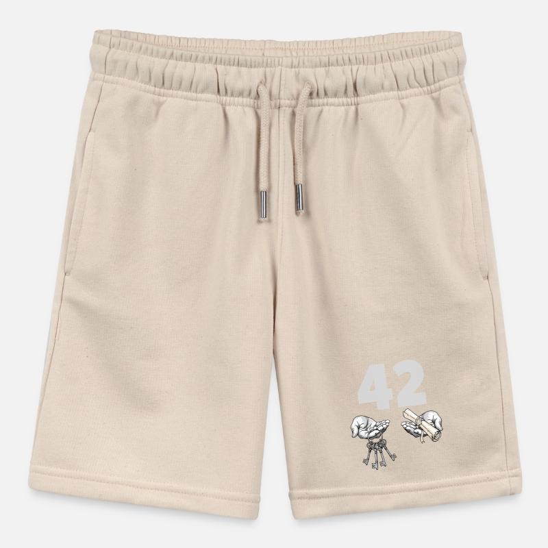 Forty-Two Keys and Scroll Stanley/Stella MINI BOLTER Organic Teen Jogging Shorts