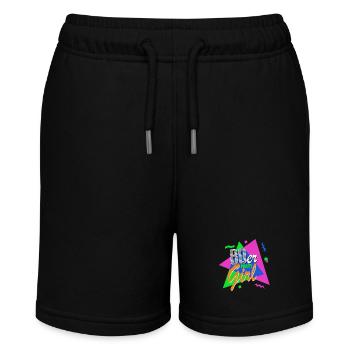 80s Party Girl - 80s - Colorful + Crazy - Stanley/Stella MINI BOLTER Organic Teen Jogging Shorts - black - Front