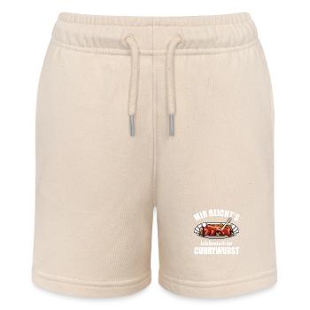 Mir reicht's ich brauch ne Currywurst - Stanley/Stella Teenager Bio-Joggingshorts MINI BOLTER - Natur - Vorne