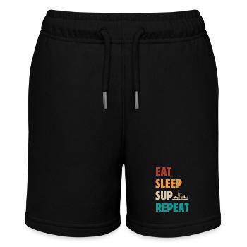 Eat Sleep SUP Repeat - Stanley/Stella Teenager Bio-Joggingshorts MINI BOLTER - Schwarz - Vorne