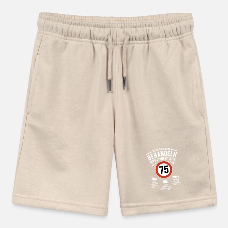 Oldtimer schonend behandeln - 75. Geburtstag Stanley/Stella Teenager Bio-Joggingshorts MINI BOLTER