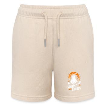 Halloween Gespenst - Süßes oder Saures - Stanley/Stella Teenager Bio-Joggingshorts MINI BOLTER - Natur - Vorne