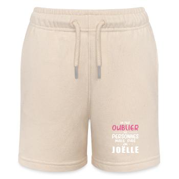 Femme Humour Cadeau Personnalisé BBF Prénom Joëlle - Short bio MINI BOLTER Stanley/Stella Ado - écru doux - Devant