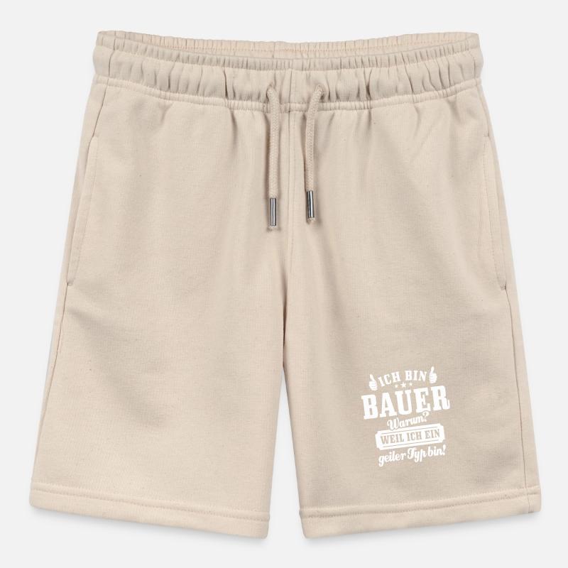 Ich bin Bauer weil ich ein geiler Typ bin, Spruch Stanley/Stella Teenager Bio-Joggingshorts MINI BOLTER