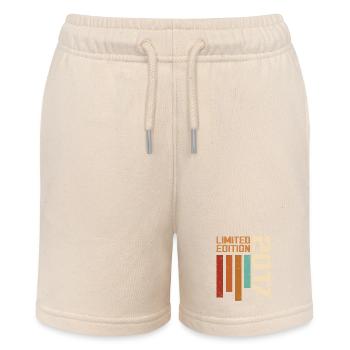Vintage 2017 Retro 2017 Birthday Gift - Stanley/Stella MINI BOLTER Organic Teen Jogging Shorts - soft Ecru - Front
