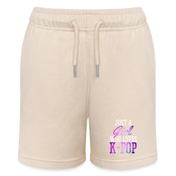 K-Pop-Fan Geschenk Koreanische Popmusik - Stanley/Stella Teenager Bio-Joggingshorts MINI BOLTER - Natur - Vorne