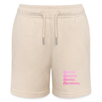 K-Pop-Fan Geschenk Koreanische Popmusik - Stanley/Stella Teenager Bio-Joggingshorts MINI BOLTER - Natur - Vorne