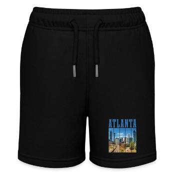 Atlanta Georgia - Stanley/Stella Teenager Bio-Joggingshorts MINI BOLTER - Schwarz - Vorne
