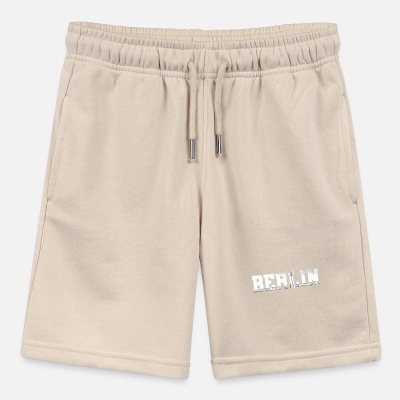 Berlin Skyline Germany Stanley/Stella MINI BOLTER Organic Teen Jogging Shorts