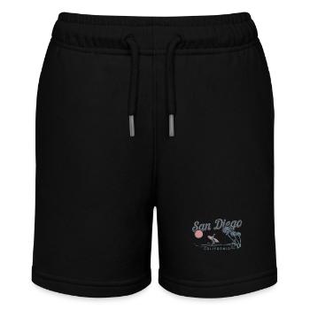 San Diego California Vintage Souvenir - Stanley/Stella MINI BOLTER Organic Teen Jogging Shorts - black - Front