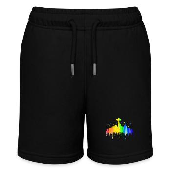 Seattle Washington Souvenir Geschenk - Stanley/Stella Teenager Bio-Joggingshorts MINI BOLTER - Schwarz - Vorne
