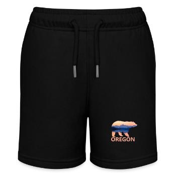 Oregon - Stanley/Stella Teenager Bio-Joggingshorts MINI BOLTER - Schwarz - Vorne