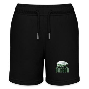 Oregon - Stanley/Stella Teenager Bio-Joggingshorts MINI BOLTER - Schwarz - Vorne