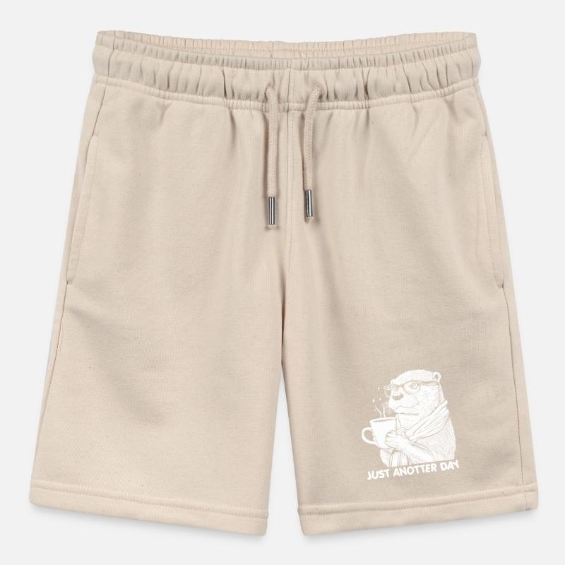 Otter Coffee Funny Gift Stanley/Stella MINI BOLTER Organic Teen Jogging Shorts