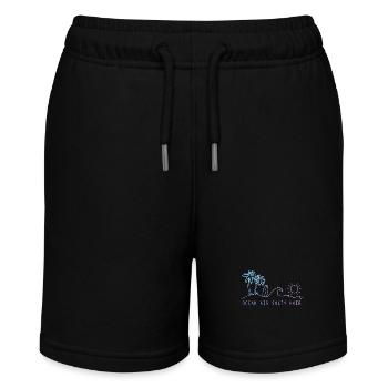 Surfer Vintage Surf Geschenk - Stanley/Stella Teenager Bio-Joggingshorts MINI BOLTER - Schwarz - Vorne