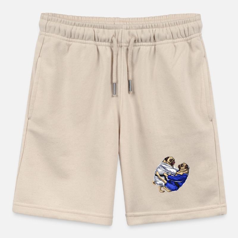 Jiu-Jitsu Möpse Stanley/Stella Teenager Bio-Joggingshorts MINI BOLTER