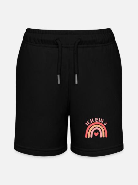 ICH BIN 3 - Stanley/Stella MINI BOLTER Organic Teen Jogging Shorts - black