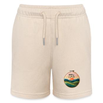 Stitching is my therapy - Embroidery Embroidery Art - Stanley/Stella MINI BOLTER Organic Teen Jogging Shorts - soft Ecru - Front