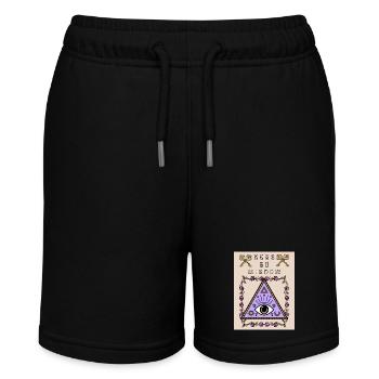 Third eye, the all-seeing eye, occult - Stanley/Stella MINI BOLTER Organic Teen Jogging Shorts - black - Front